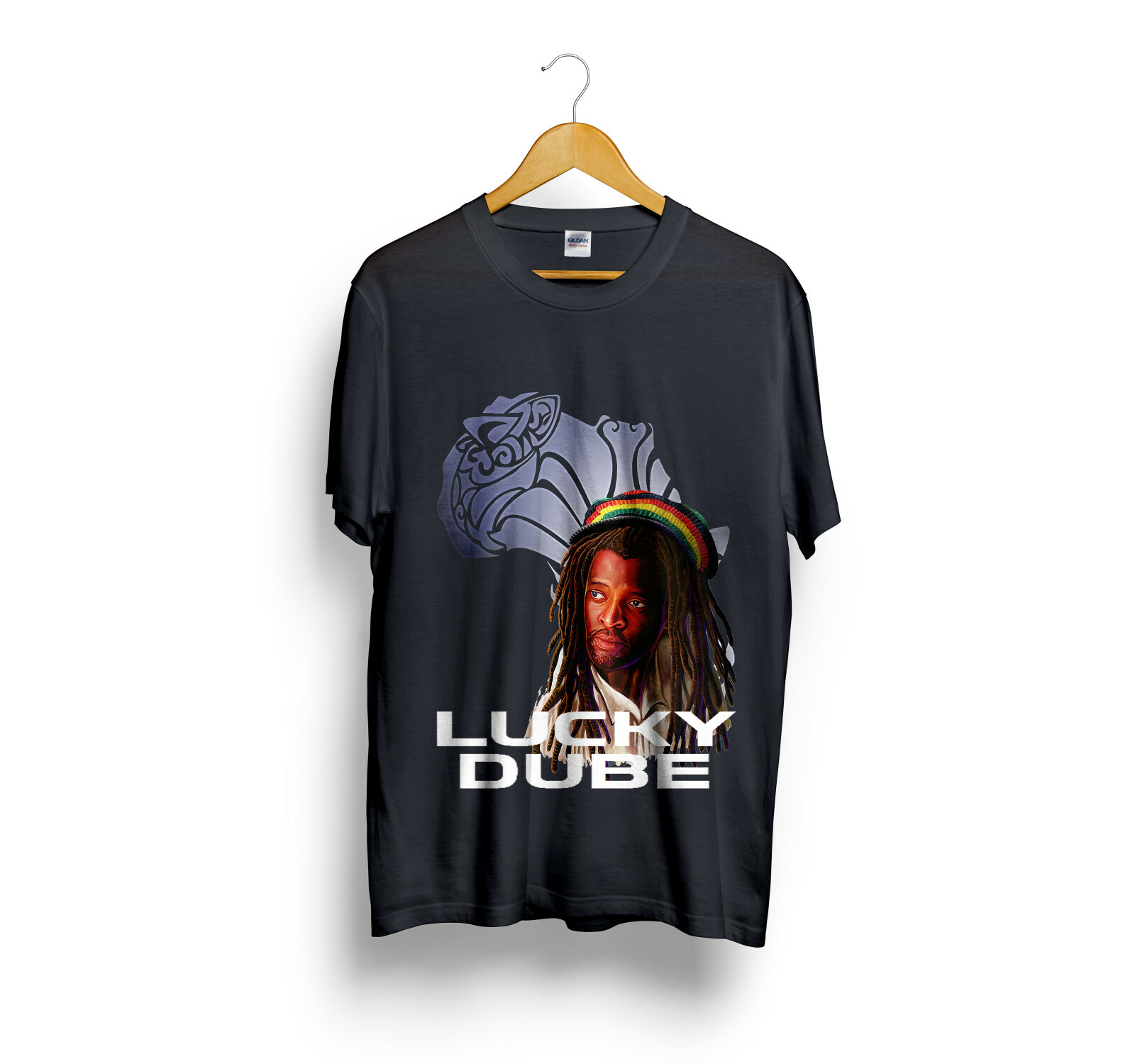 Lucky Dube Black T-Shirt Size S-5XL