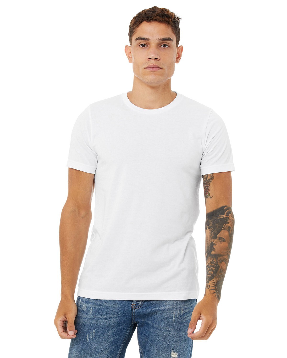 Bella + Canvas 3001CVC 3XL Solid White Blend CVC Jersey Unisex Tshirt