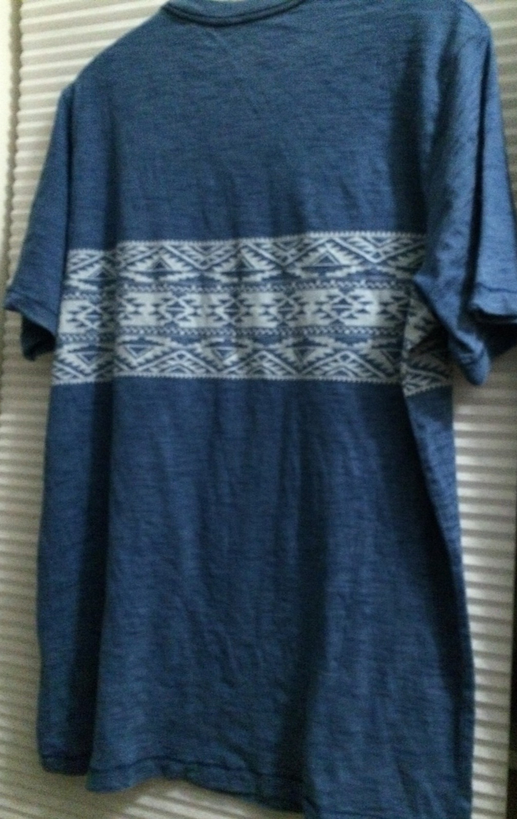 Indigo Jacard Chest Stripe Tee XL Tall NWT Tee