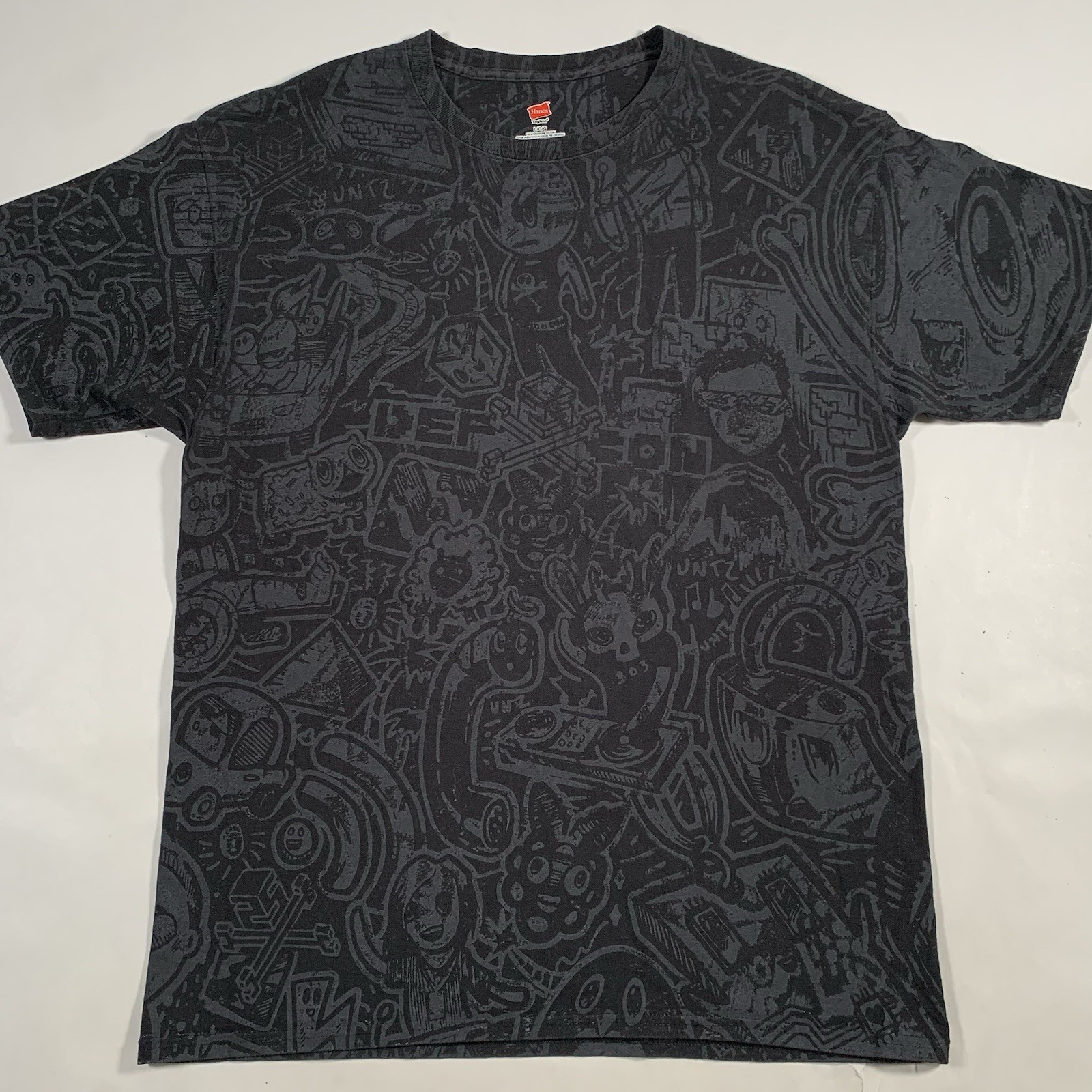 DEFCON 25 Hacker T-Shirt Men Large All Over Print Cyber Security Convention