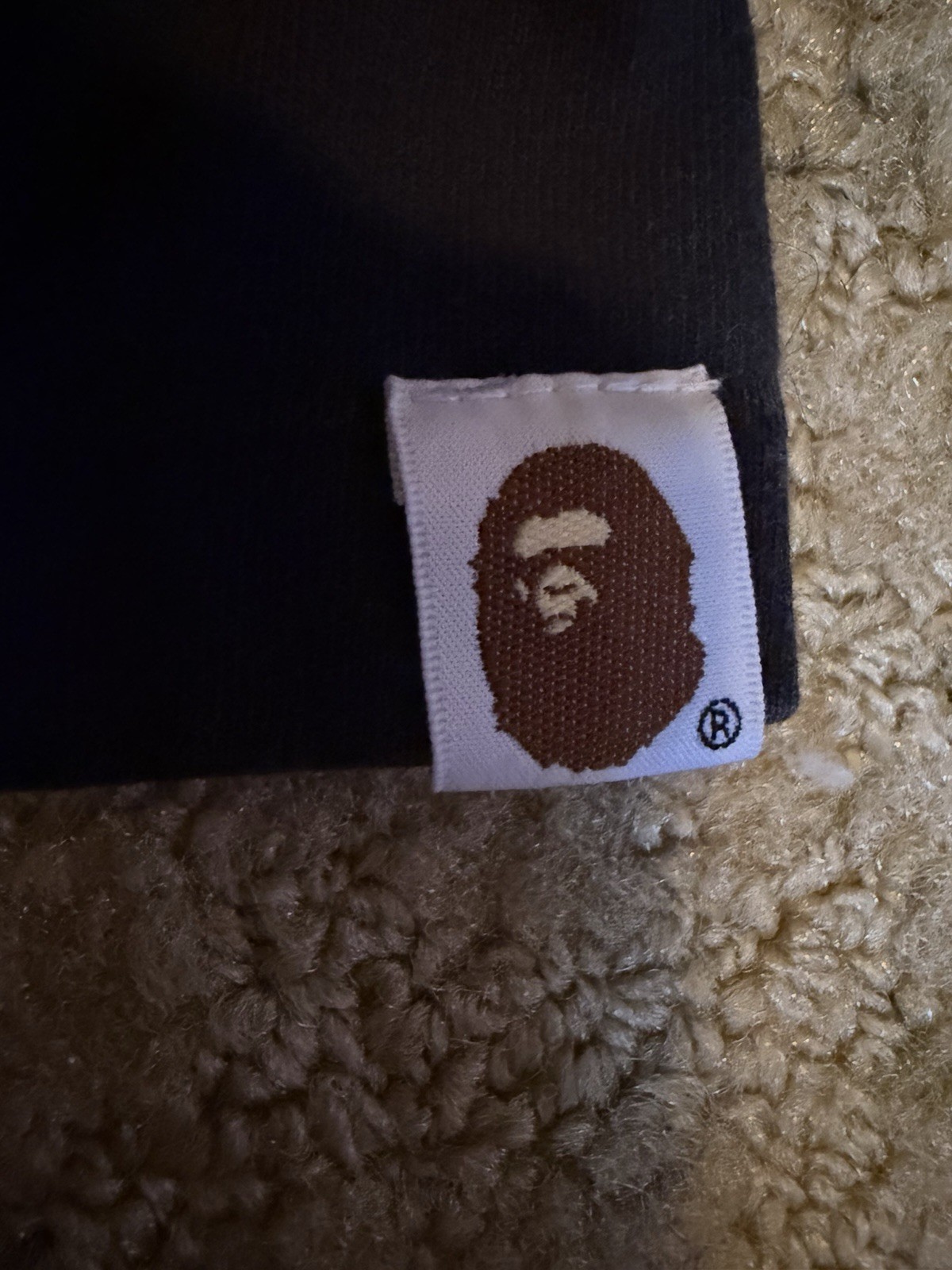 A Bathing Ape BAPE Black Ape Head Graphic Logo Crew Neck Short Sleeve T-Shirt S