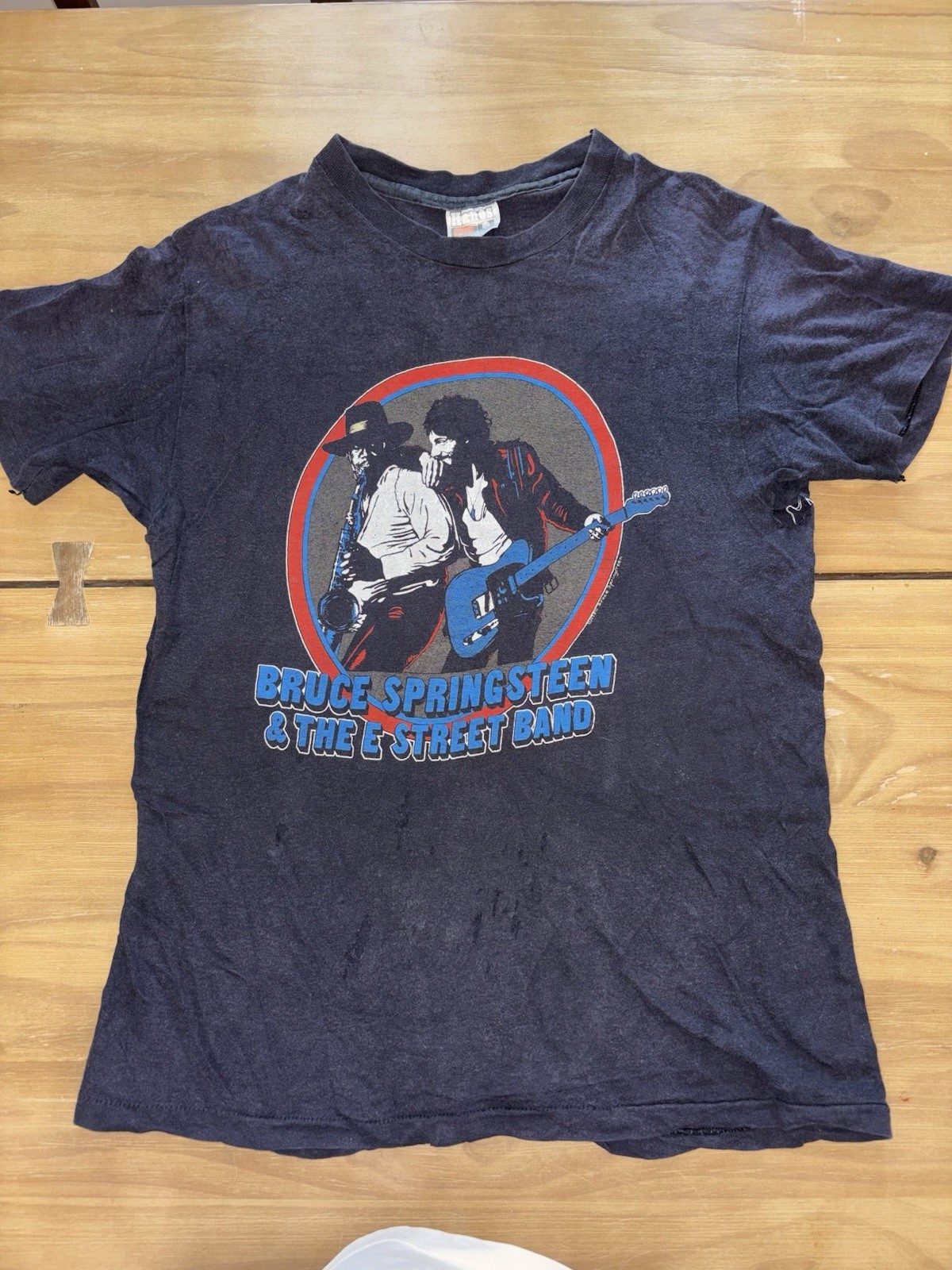 Vintage 1980 Bruce Springsteen E Street Band World Tour T Shirt Hanes USA L