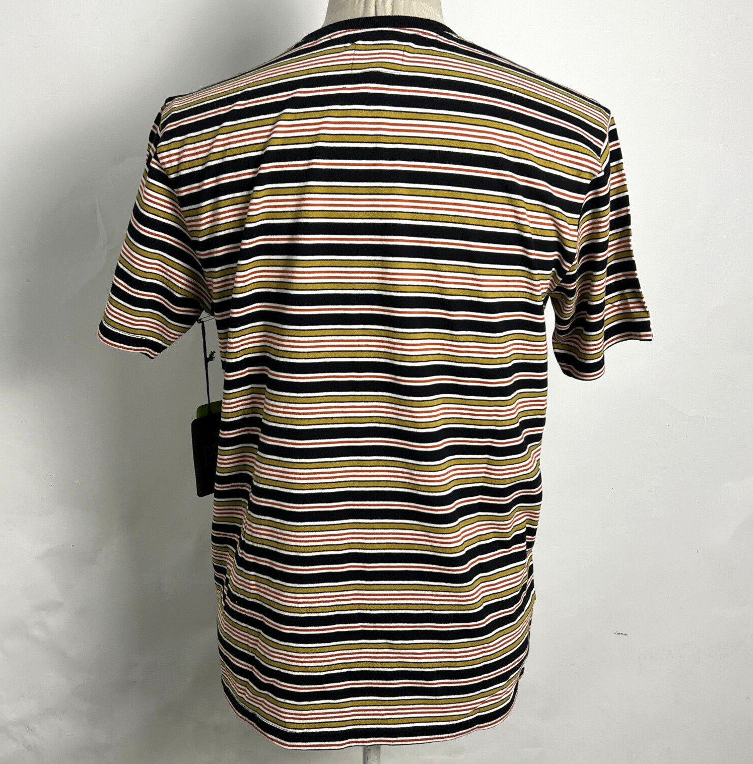 Dark Seas Knit Pocket T-Shirt Bagby Black/Tobacco/Burnt Orange/White Size M NWT