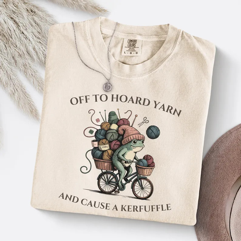 Knitting Crochet Off To Hoard Yarn Comfort Tee