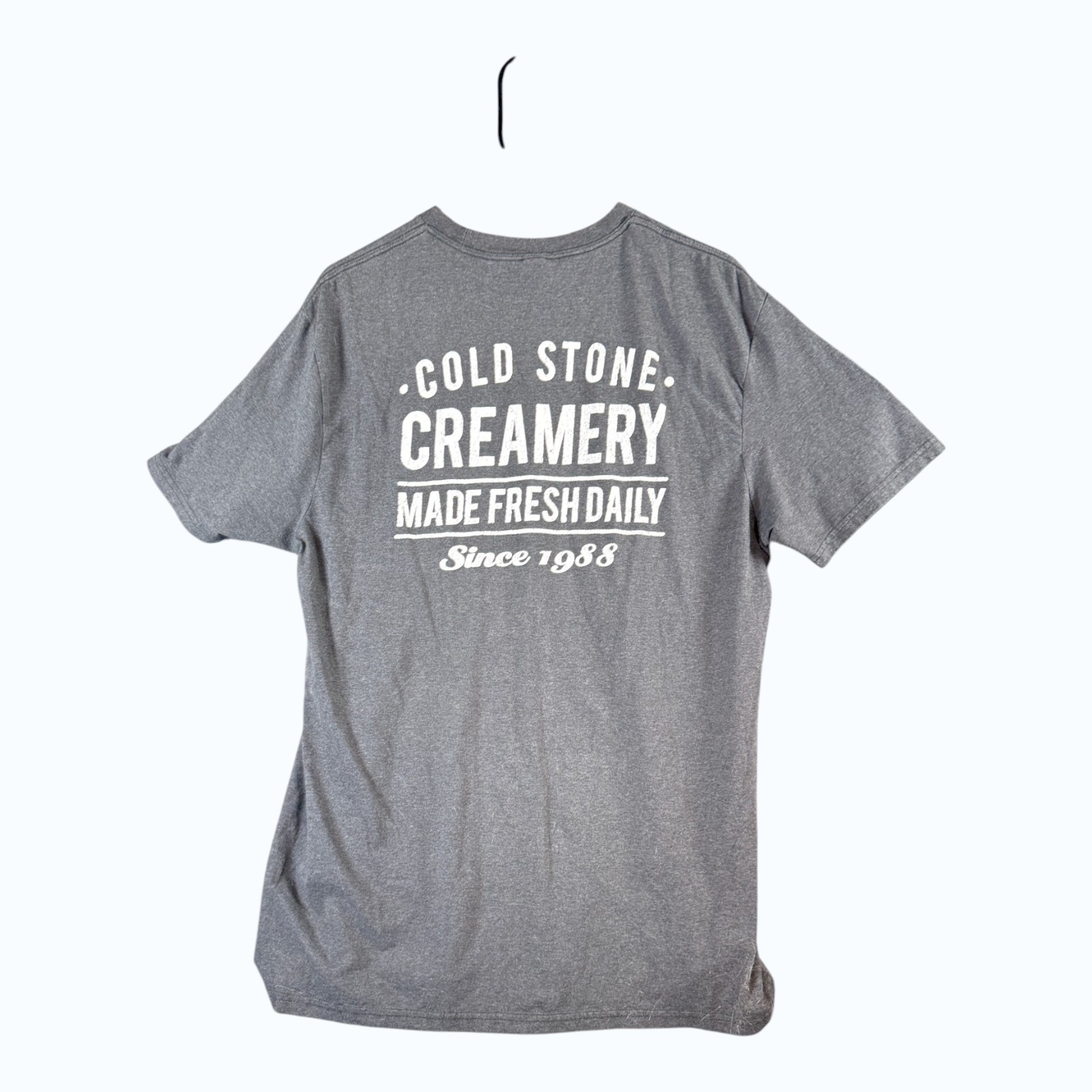 Cold Stone Creamery T-Shirt XS Gray District The Concert Tee Ice Cream Shop