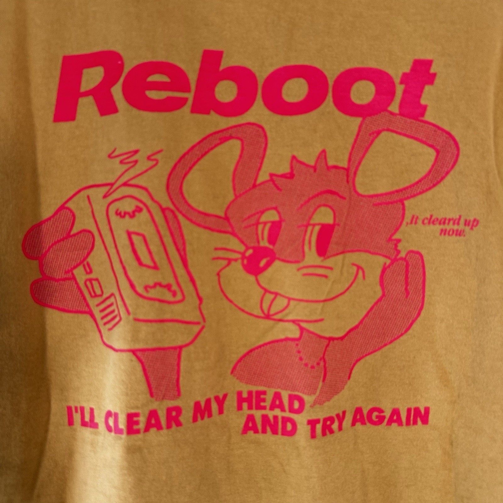 Rodeo Crowns Reboot My Head Graphic T Shirt Japanese Streetwear Harajuku Style