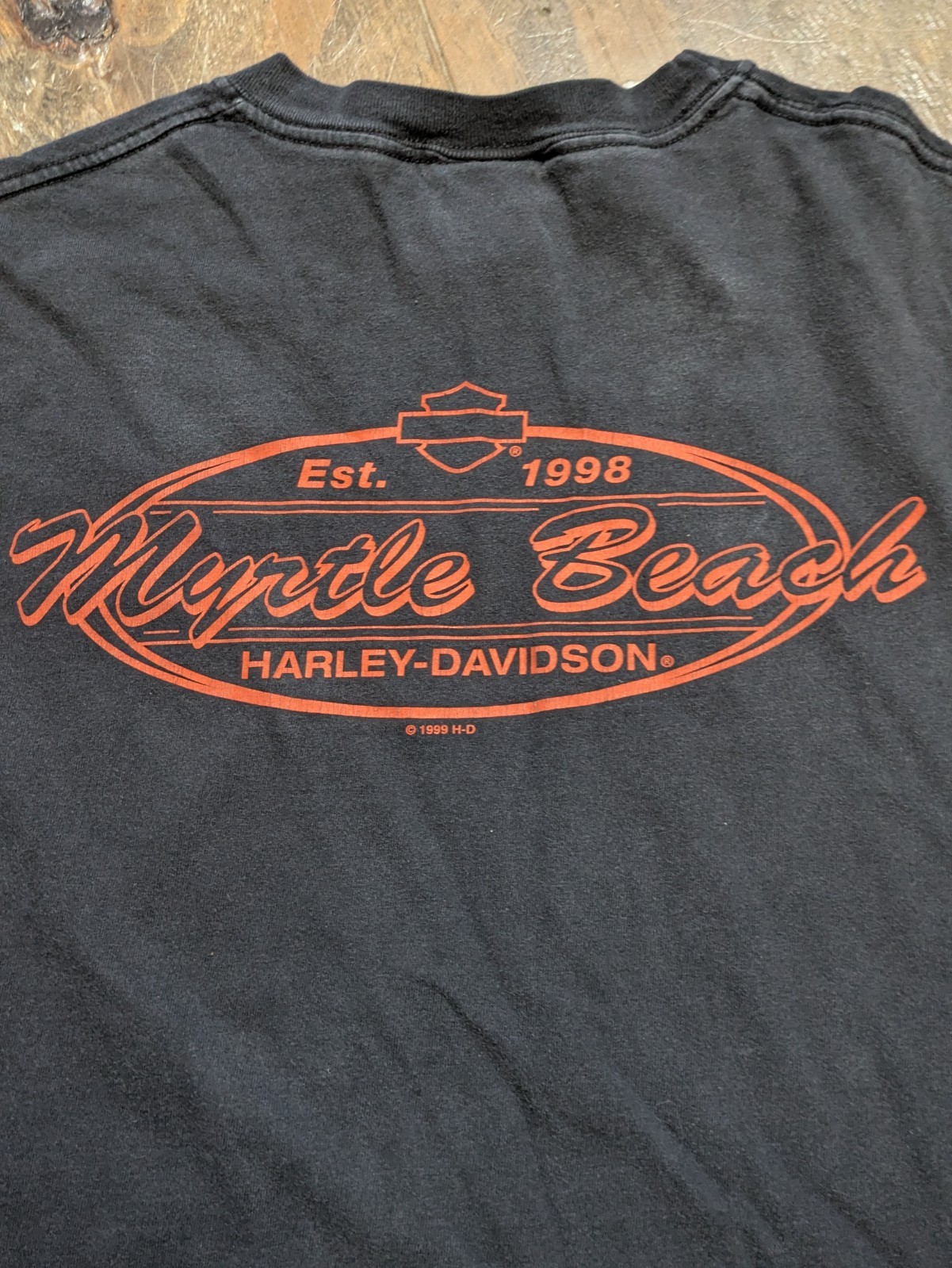 Vtg 90s Harley Davidson Myrtle Beach 1999 Black T Shirt XL – Made in USA