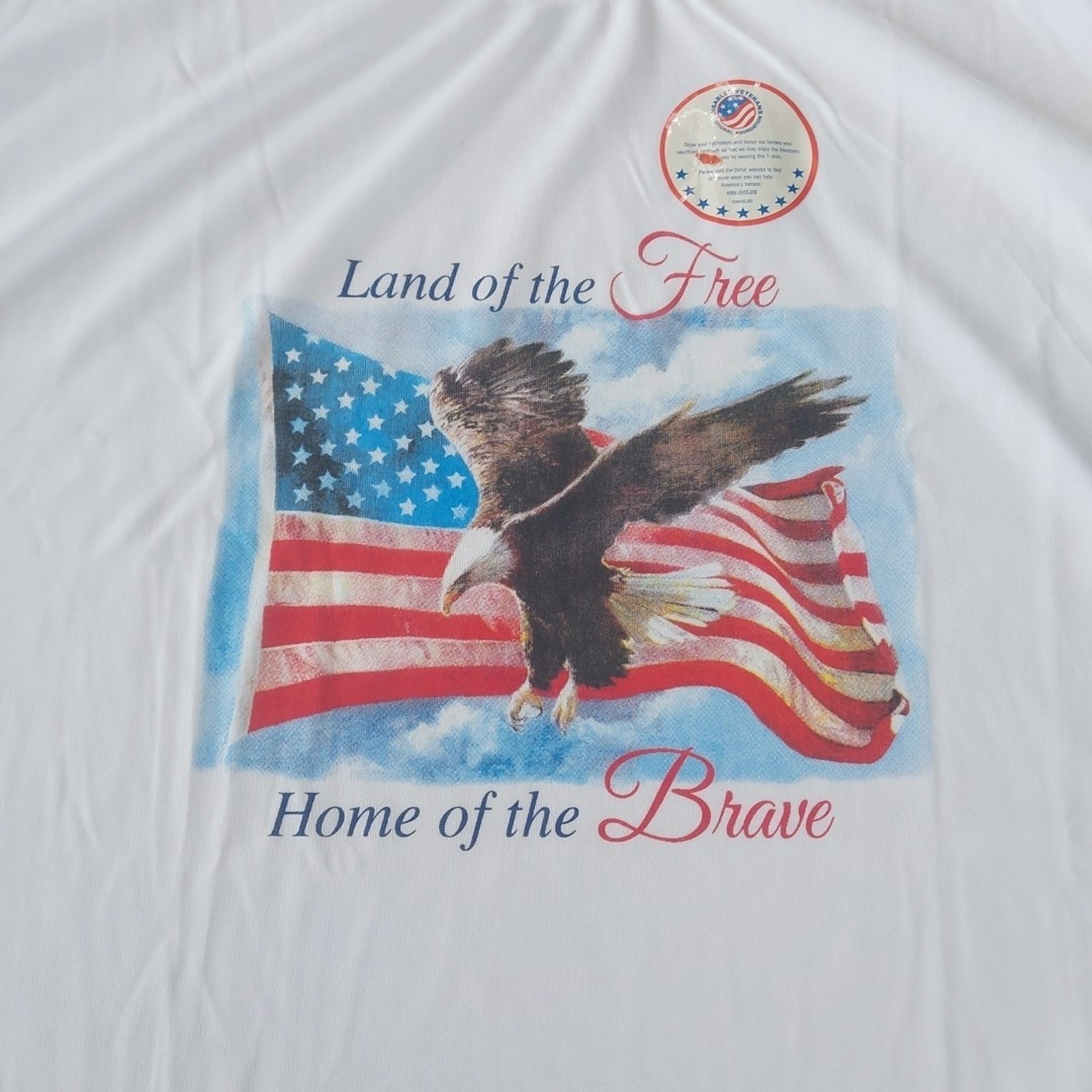 Land Of The FREE, Home Of The Brave T Shirt, SZ Large