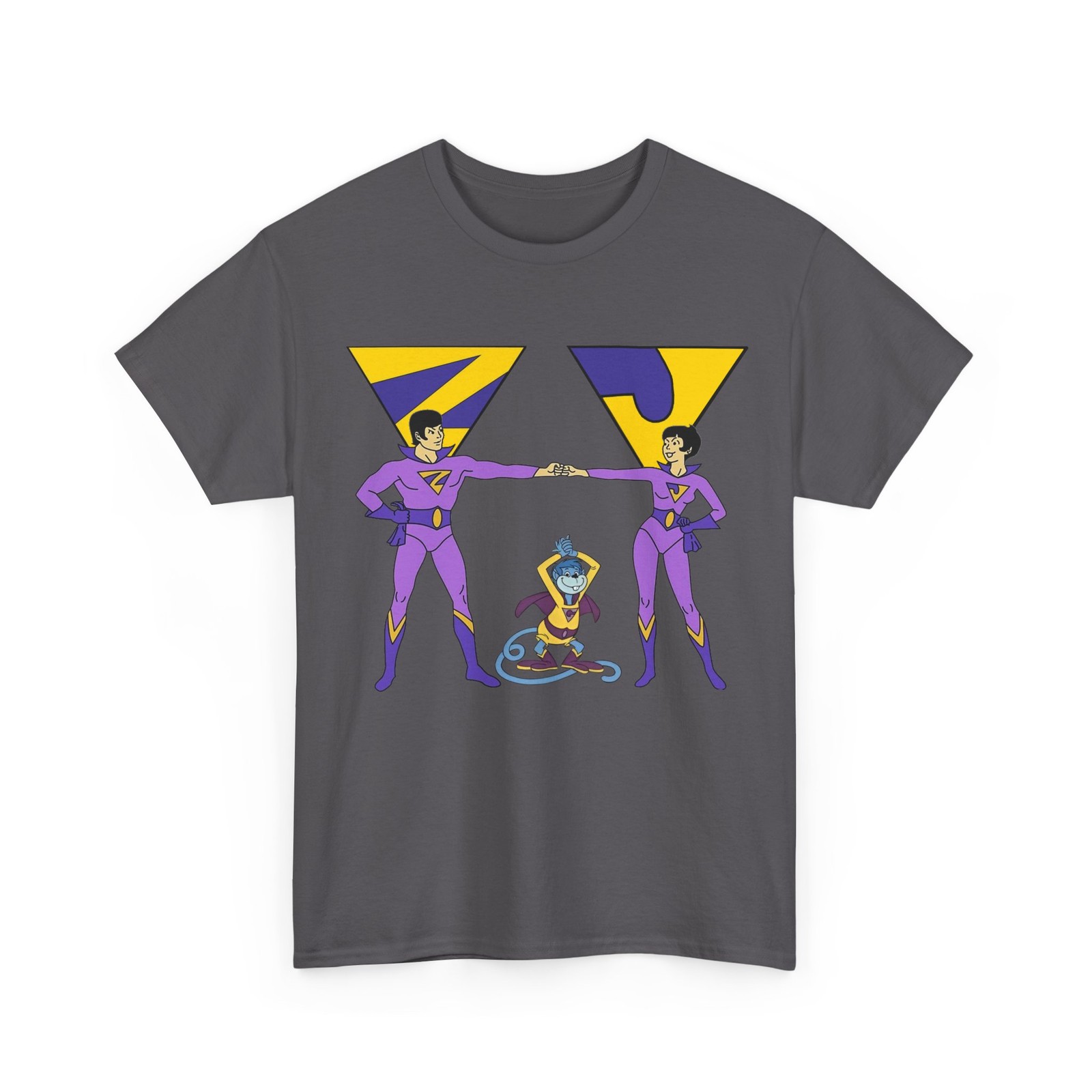 Wonder Twins T-Shirt Super Friends Hanna-Barbera Zan & Jayna Vintage-Style Tee