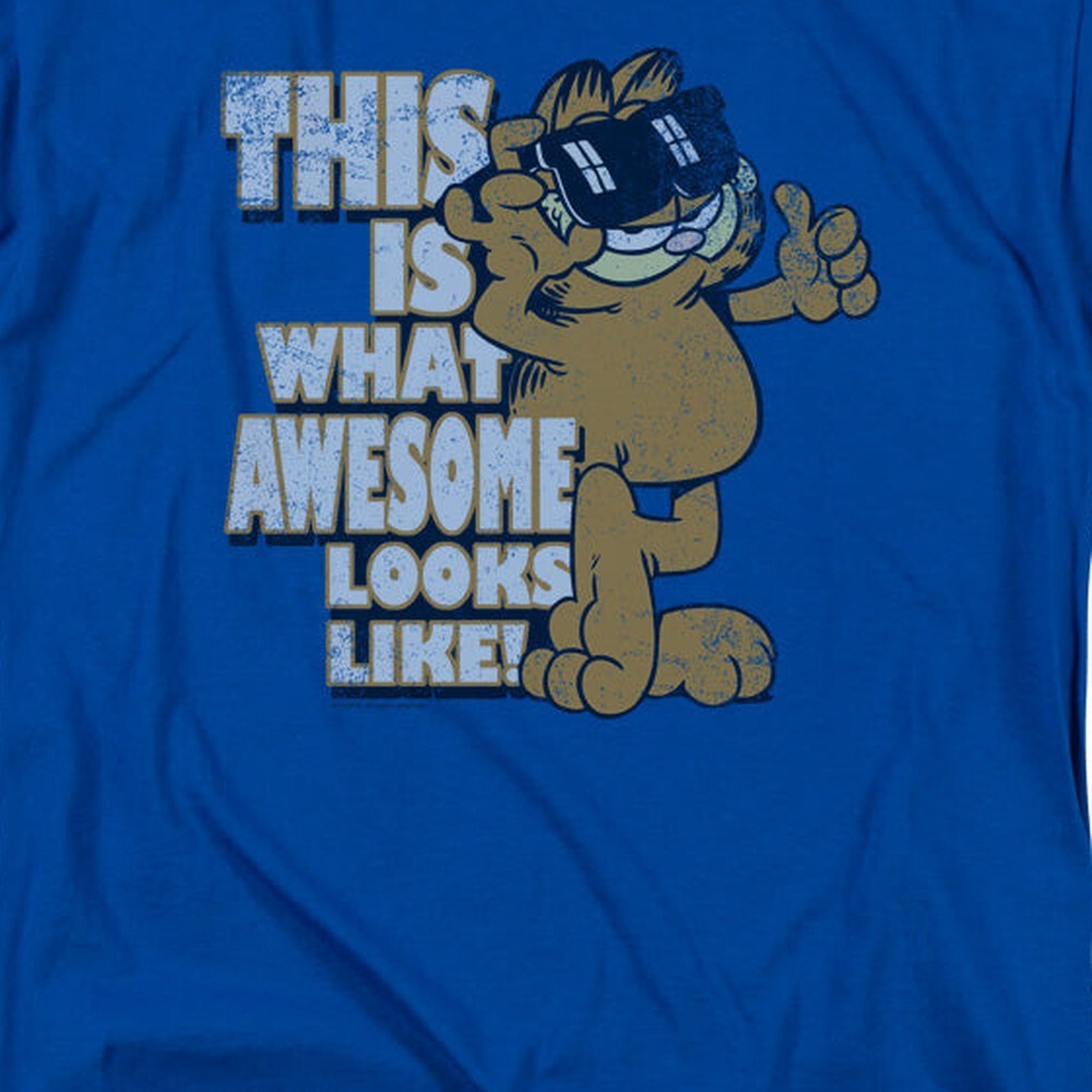 Garfield Awesome Licensed Adult Unisex T-Shirt Regular Fit Tee SM-3X