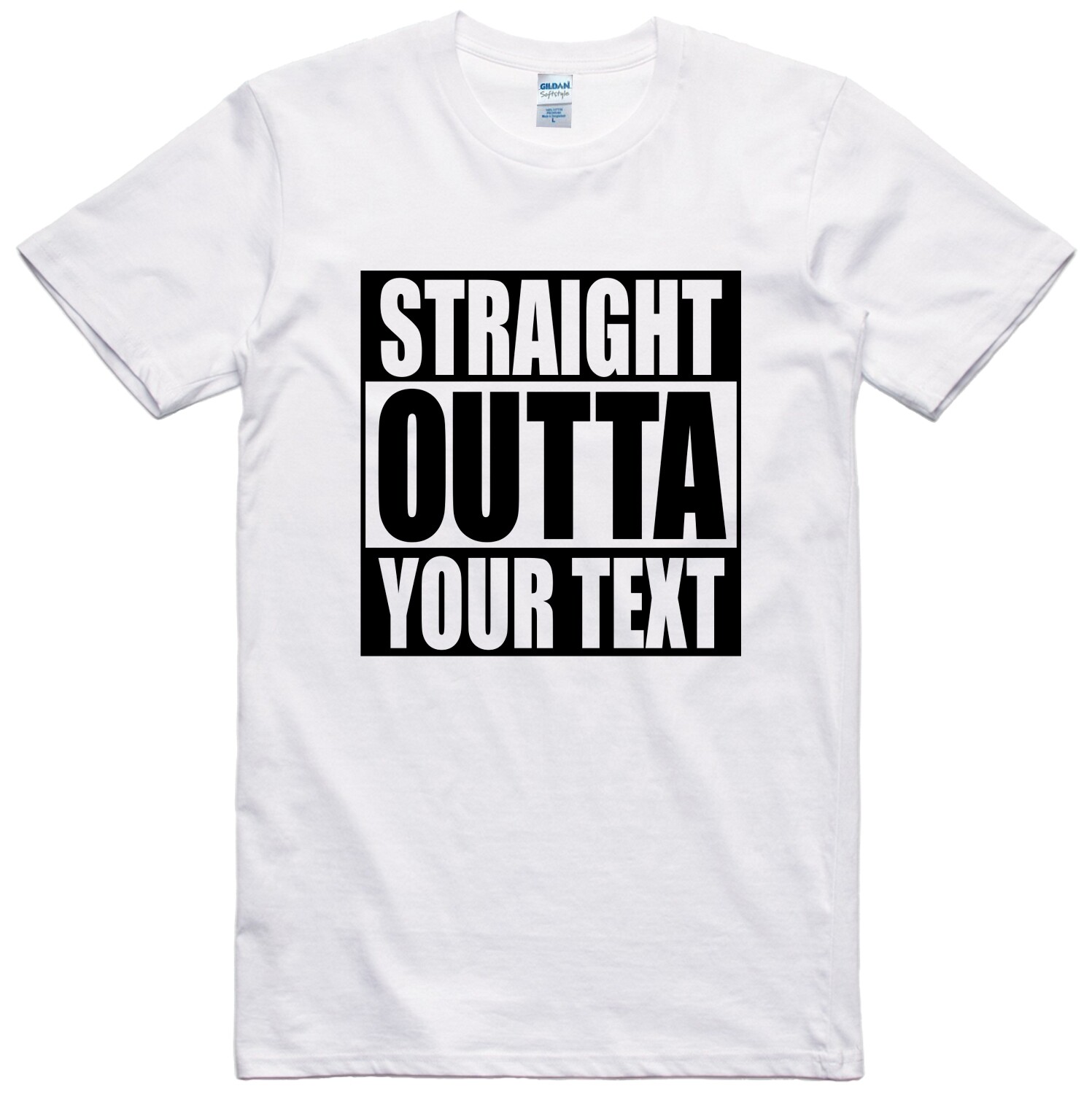 Mens Funny T Shirt Straight Outta Customized Novelty Gift Birthday Slogan Tee