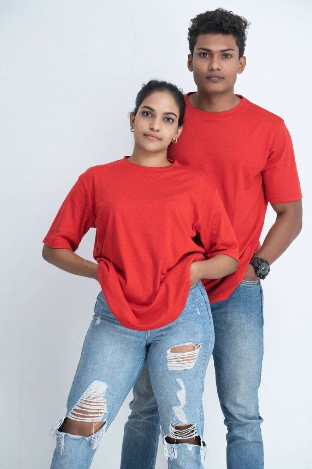 Unisex Men’s Women’s Red Cotton Oversize T-Shirt XXL 2XL MCWOLCOTT SRI LANKA