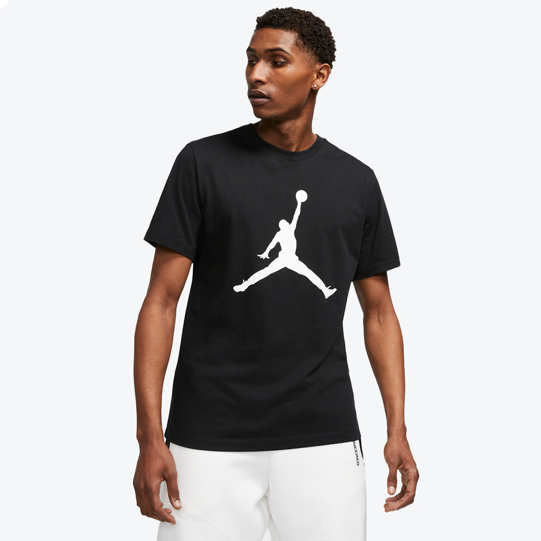 Nike Air Jordan Jumpman Logo Mens T-Shirt Black Multi Size Sportswear Top