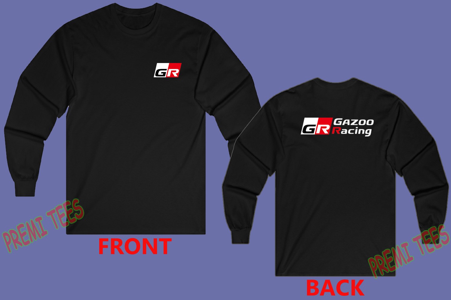 GR Gazoo Racing Japan Sports Car Tuner Men’s Black Size S-3XL