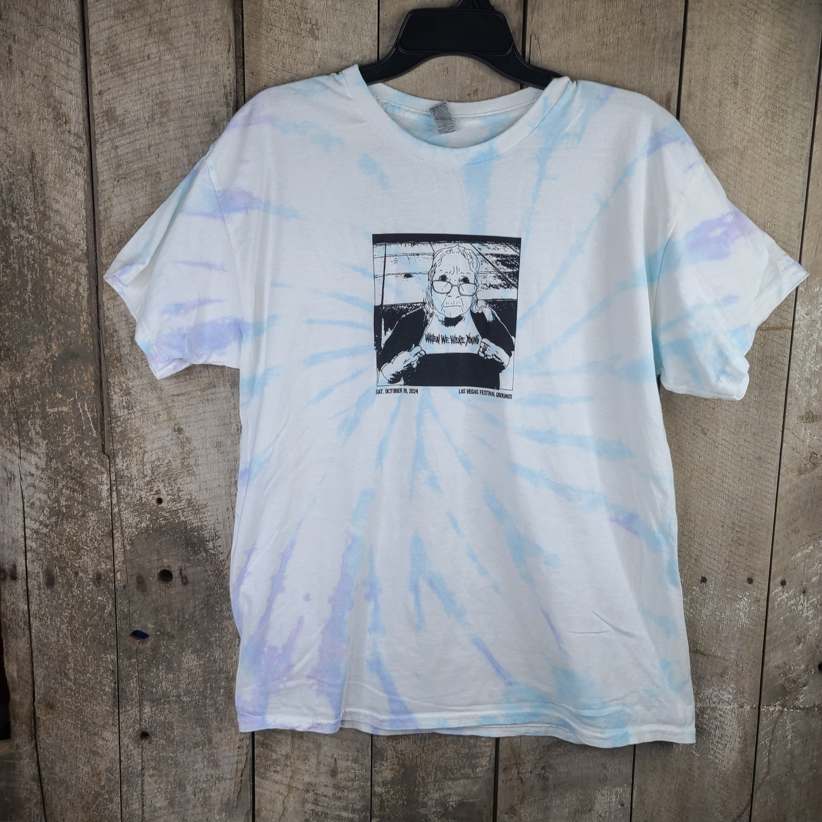 When We Were Young Music Festival T Shirt Las Vegas 2024 White w/ Tie Dye L