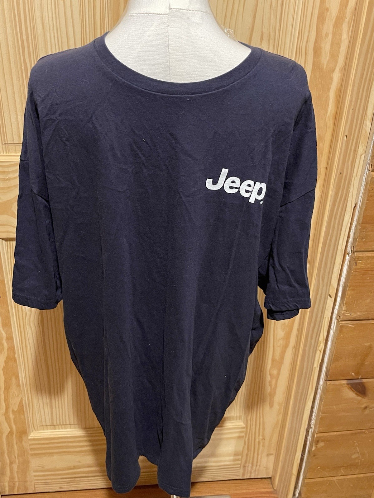 Officially Licensed JEDCO Jeep Graphic Navy Blue T-Shirt Size XXLarge ~ EUC