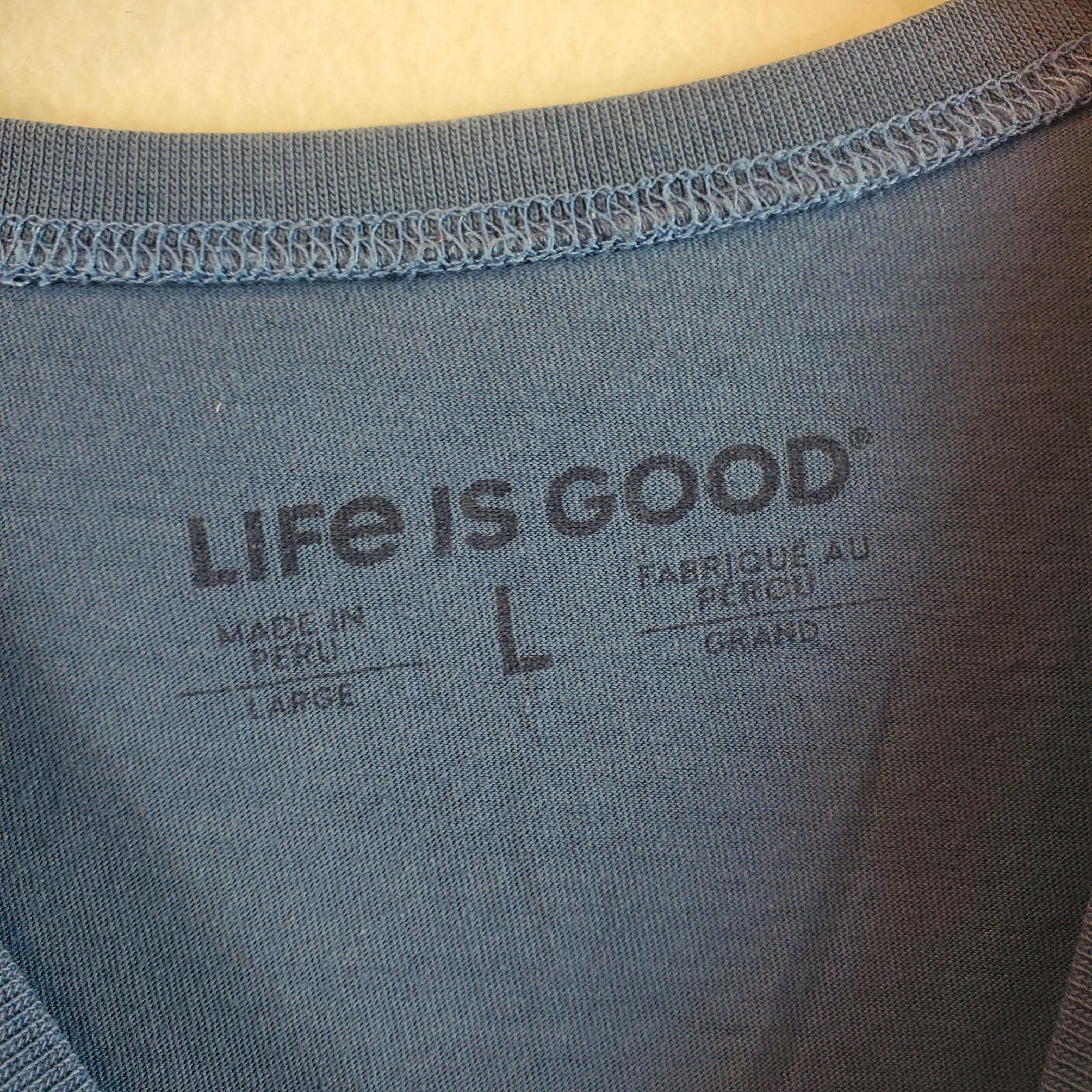 Life is Good Men’s tshirt Land of the Free Home of the Brave American Flag Shirt