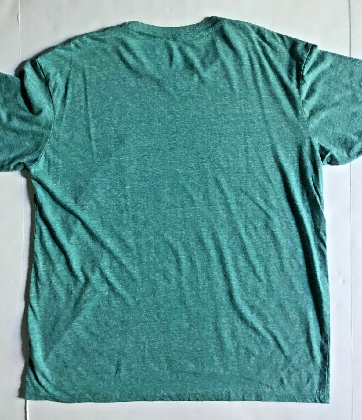 New FEEL ALOHA Mens Teal Blue Logo Soft Cotton Rayon Poly Tee T-shirt sz XL