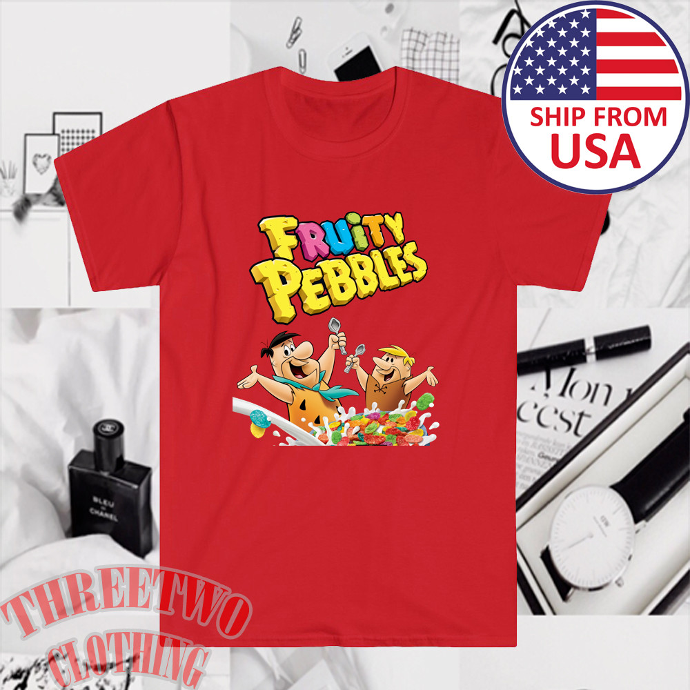 Fruity Pebbles Cereal Men’s Red Size S to 5XL