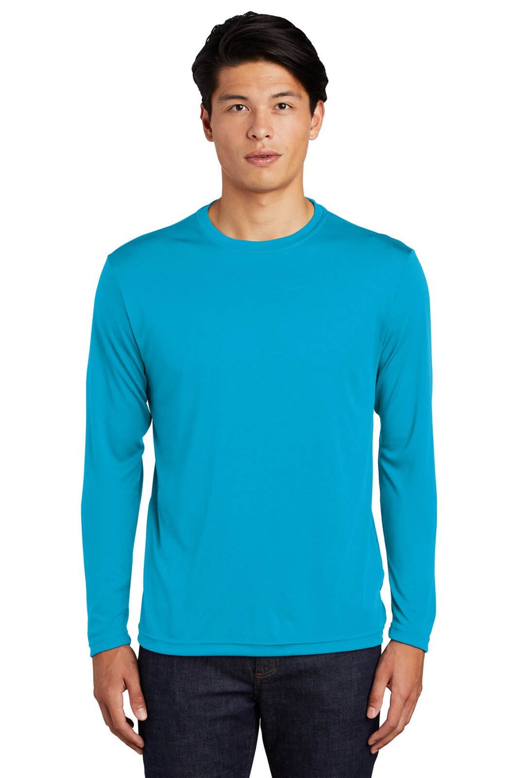 MEN’S MOISTURE WICKING Dri fit Long Sleeve SPORT-TEK T-shirt ST350LS
