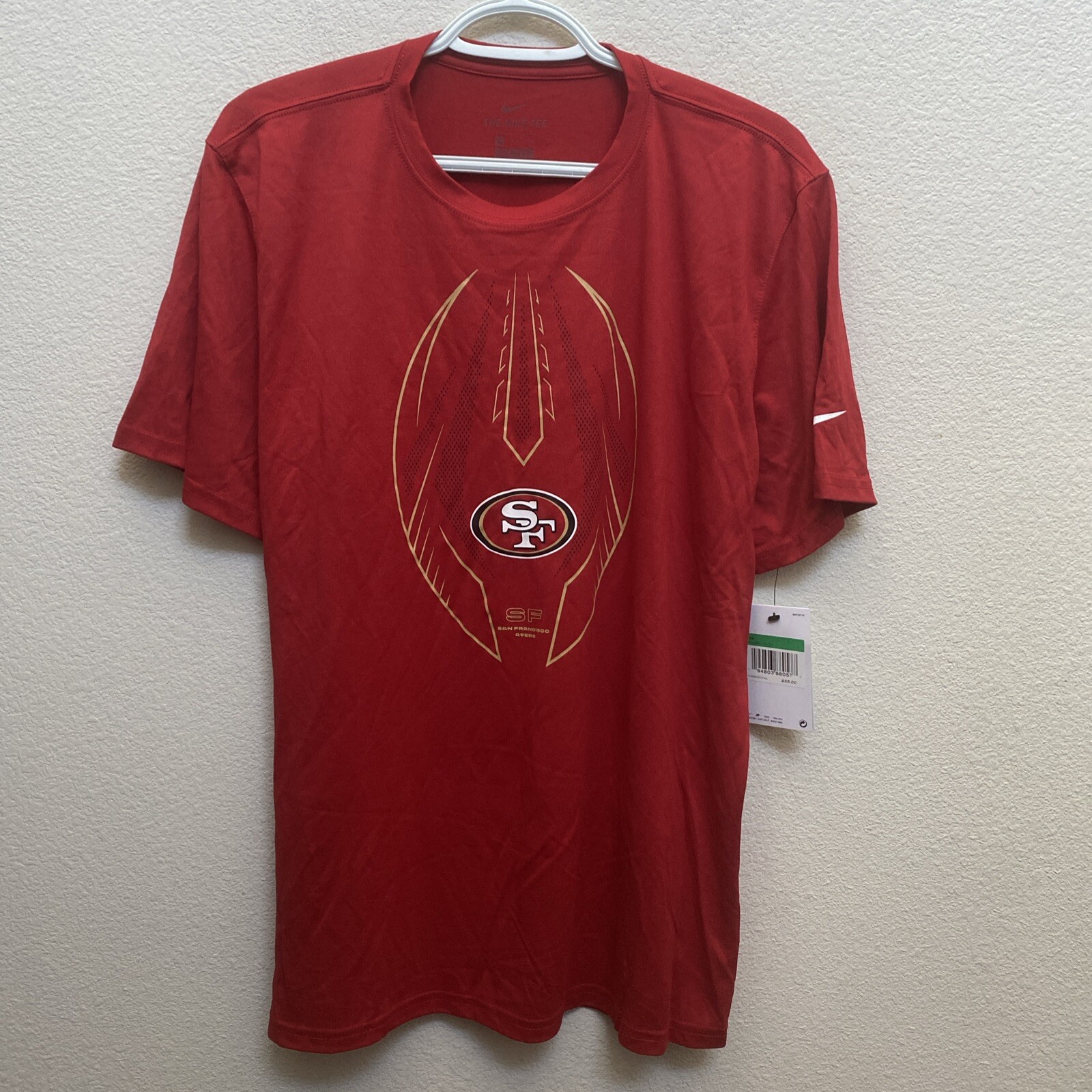 NEW Nike Mens Red 49s XL T-Shirt Short Sleeve Crew Neck NFL NWT $35 XL