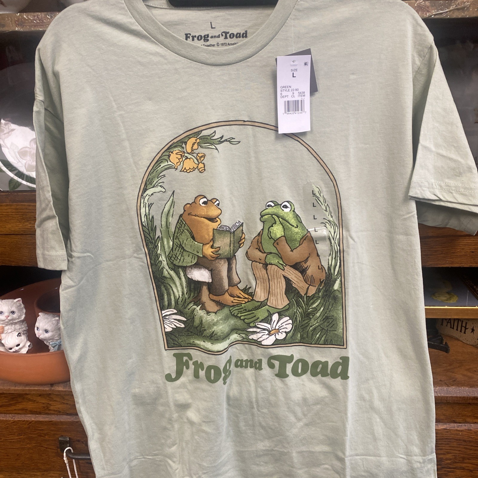 Frog And Toad T Shirt With Book Frog And Toad All Year By Arnold Lobel Large
