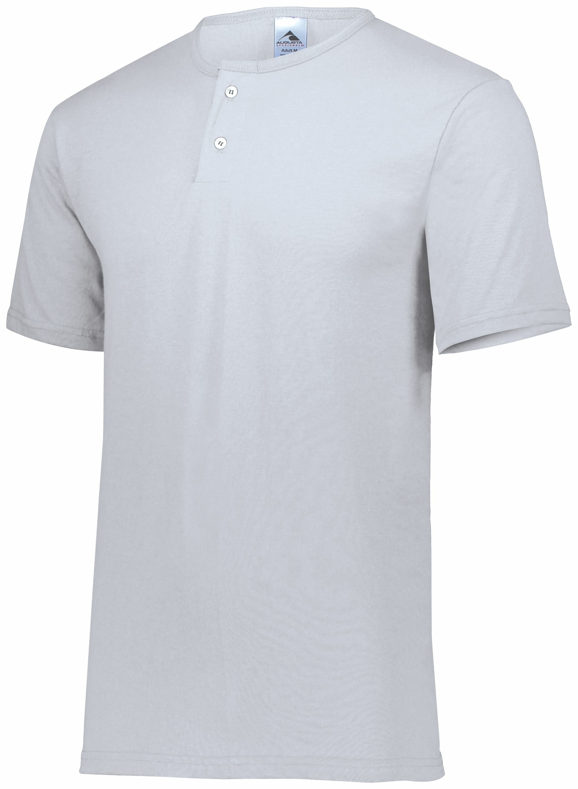 Augusta Sportswear 580 Mens 50% Poly 50% Cotton Two-Button Baseball Jersey
