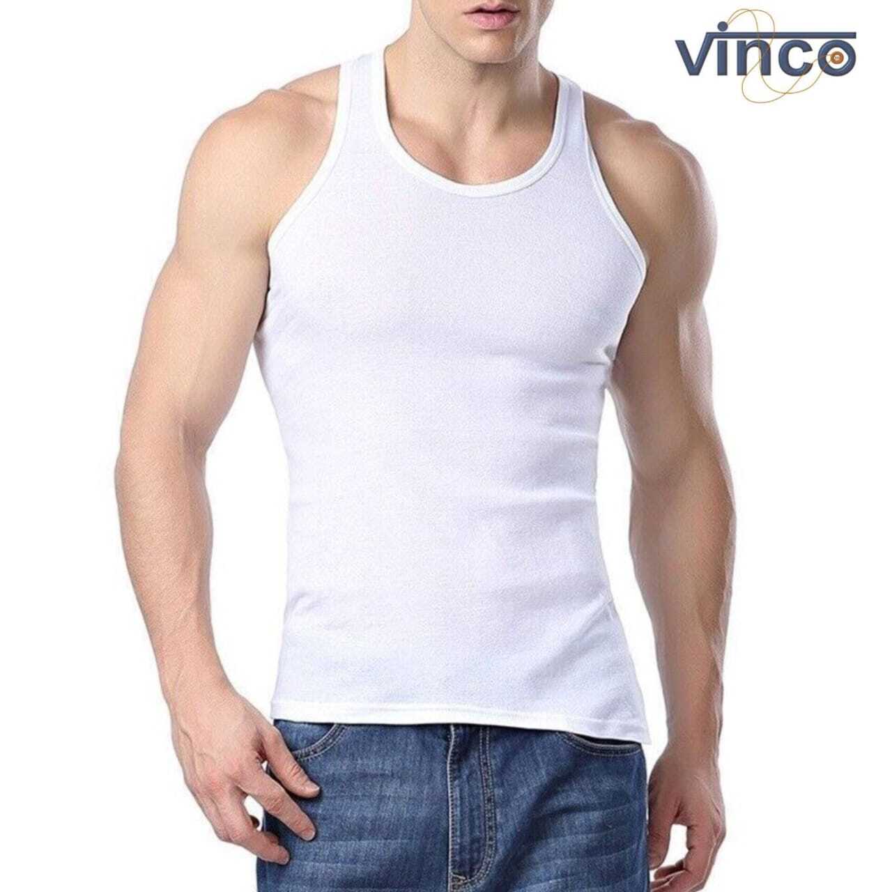 Men Tank Top 100%Cotton Ribbed White A-Shirt Wife Beater Undershirts Size:S-4XL