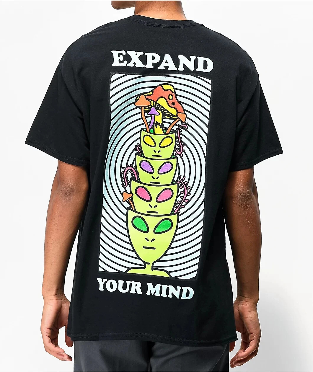 A-Lab Mens Expand Your Mind Minds Expanded Black T-Shirt New S-2XL