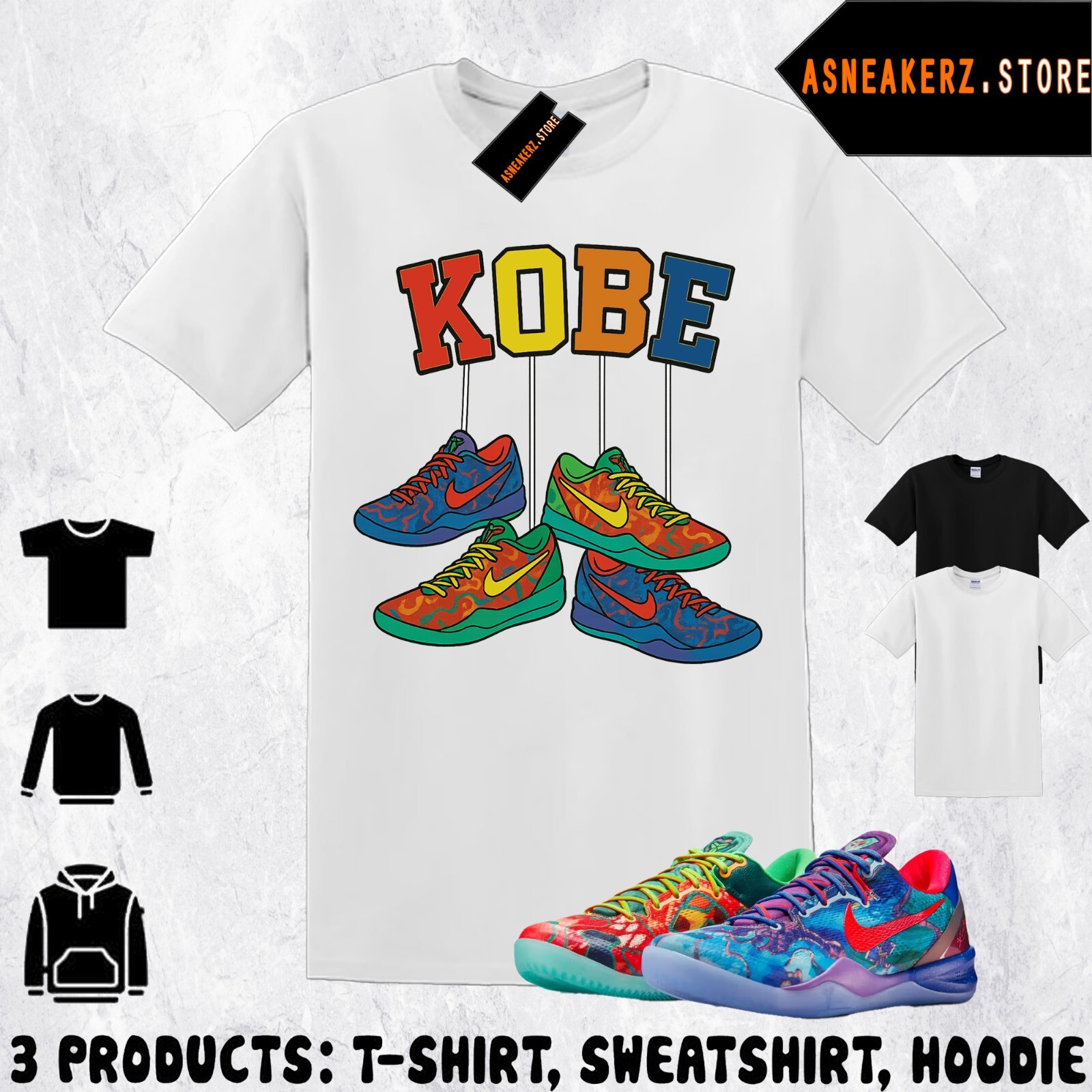 Shirt Matching Kobe 8 Protro What The 2025 To Match Sneaker Shoe Hanging T-Shirt