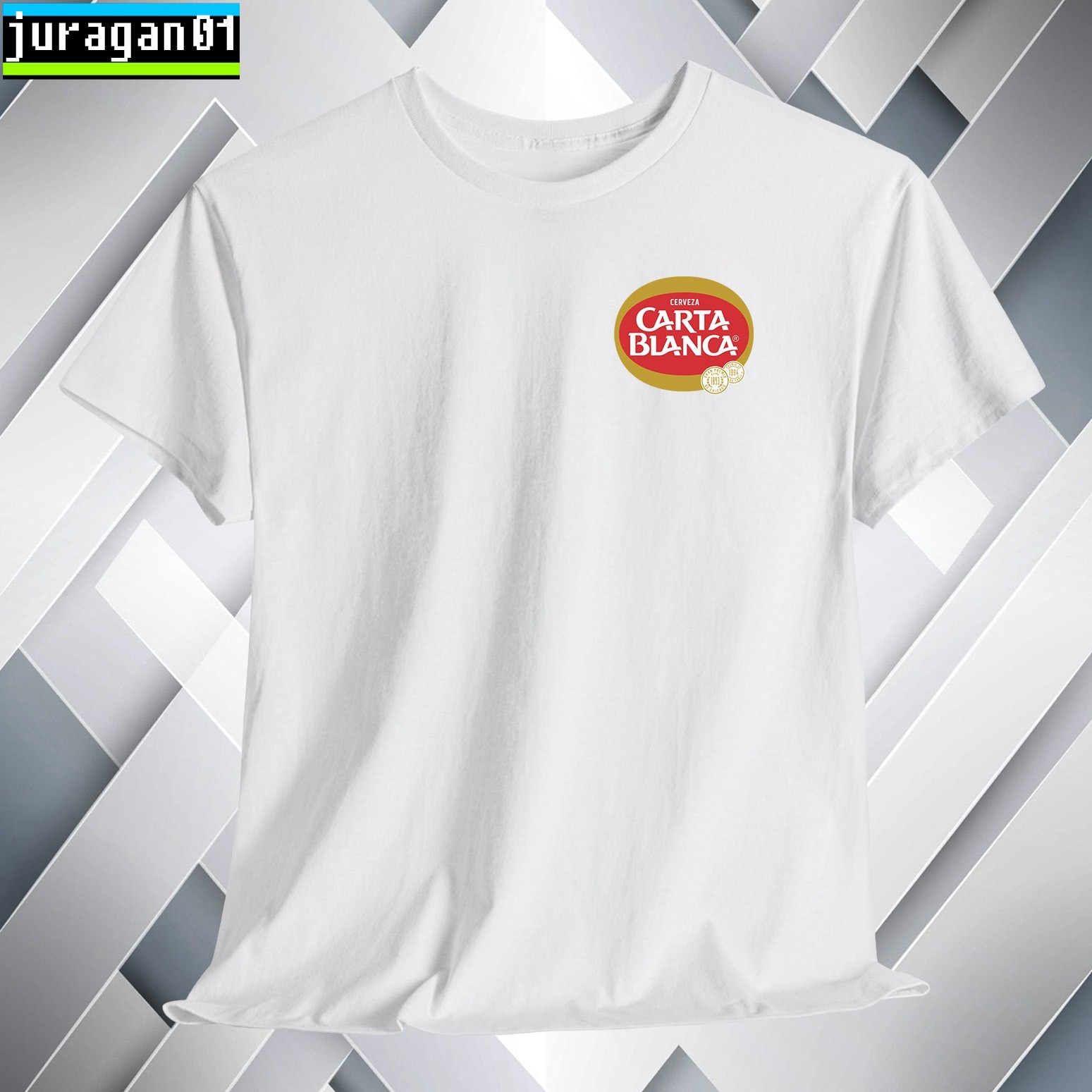 Carta Blanca Mexican Beer T-Shirt Logo Many Colors Size S to 5XL Made in USA