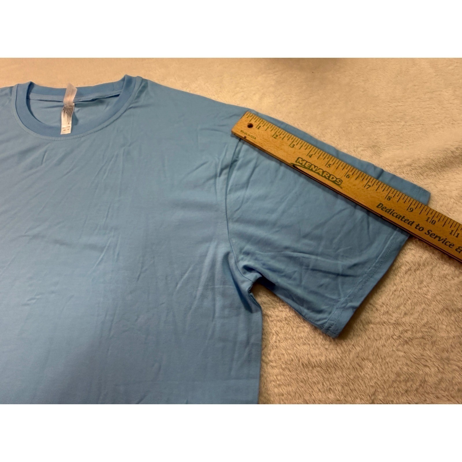 Royal Avalon Mens XL Bamboo Cotton UPF 50+ Sun Protection T-Shirt Sky Blue
