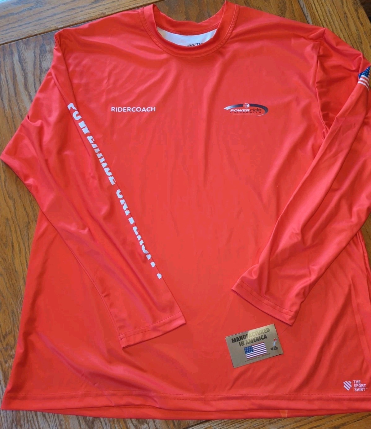 NWT The Sports Shirt Company Powerride University Red XXL Long Sleeve Shirt