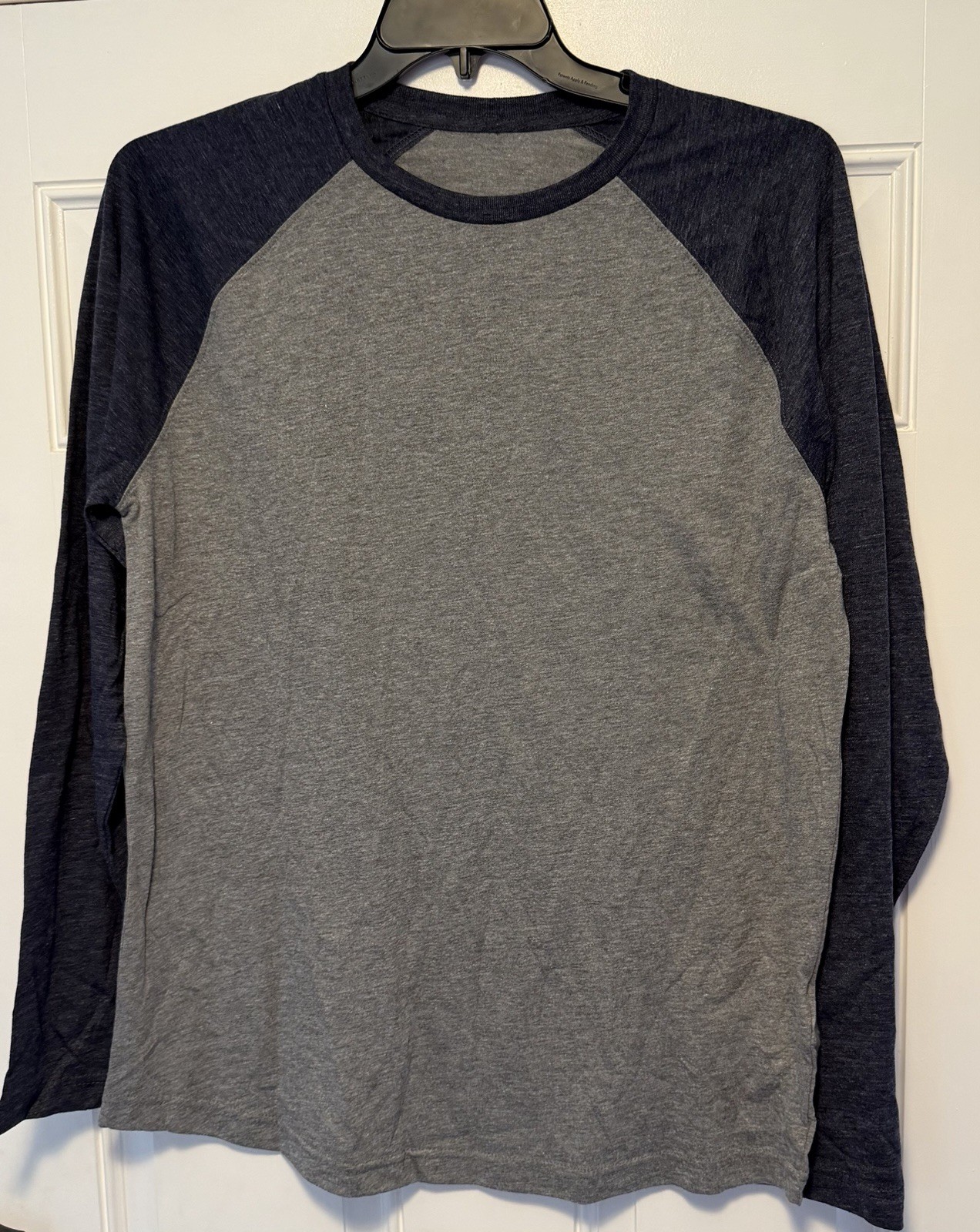 Men’s Large Tri Blend L/S Raglan Tshirt Blanks -2 Pack- NWOT
