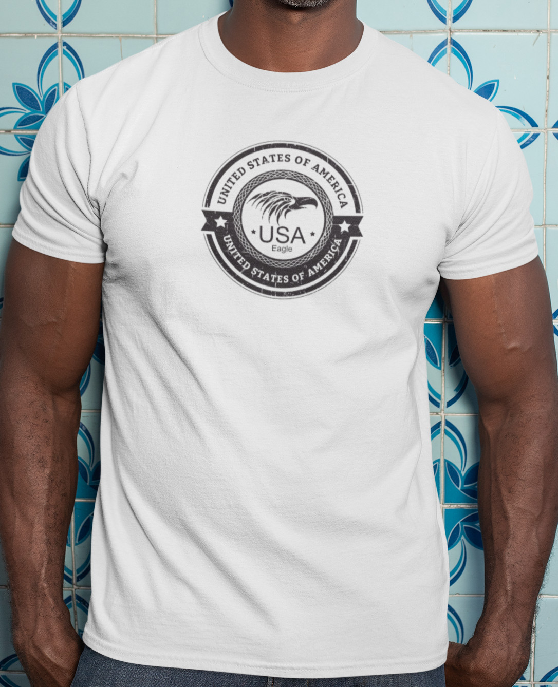 100% cotton American patriotic T-shirt, choose your model and size