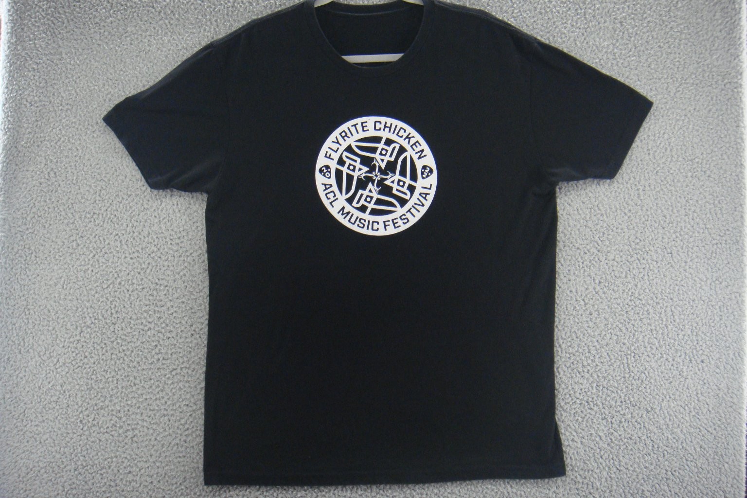 ACL Music Festival Shirt Mens Large Flyrite Chicken 2022 Sarcastic Graphic