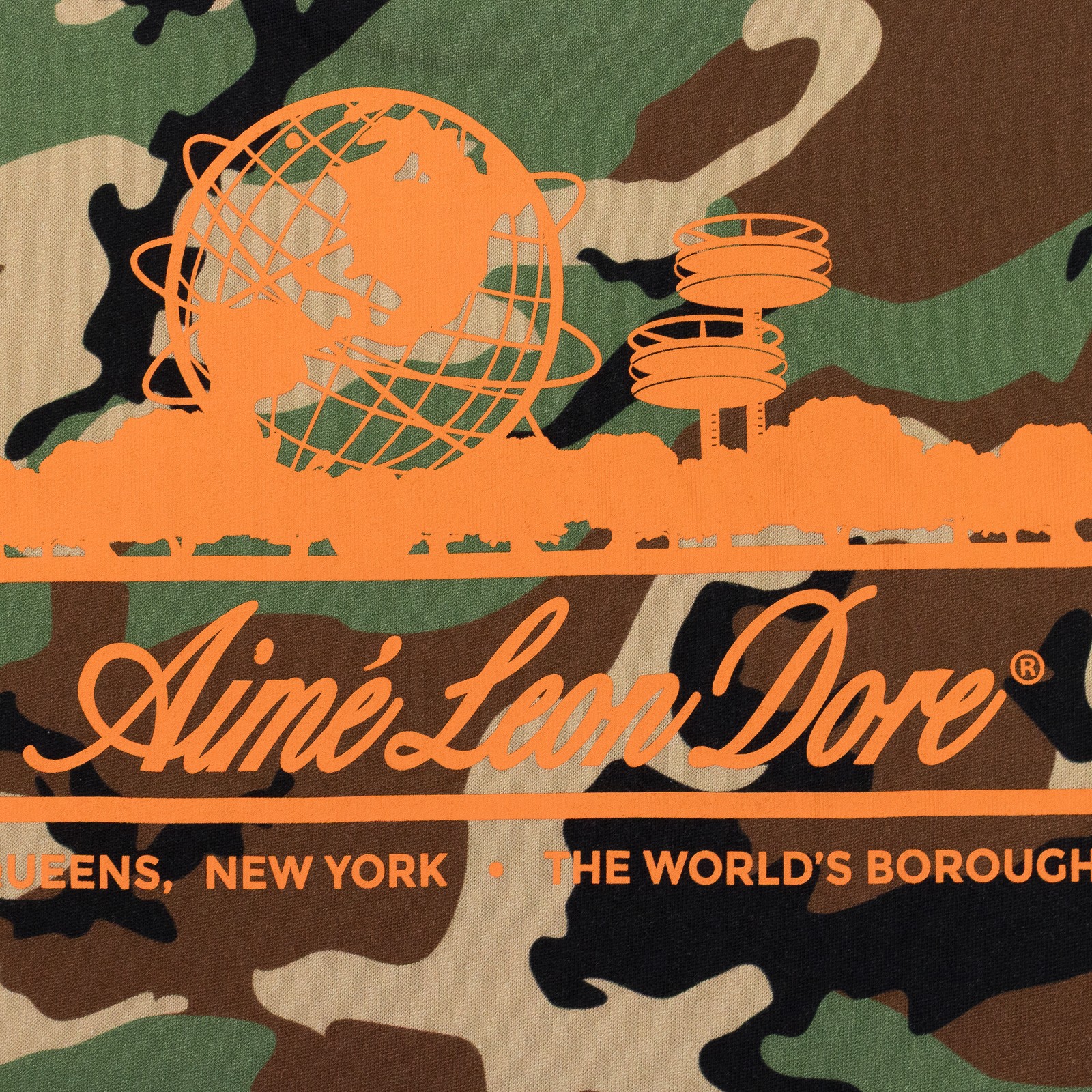 NWT AIME LEON DORE MULTICOLOR CAMO UNISPHERE T-SHIRT SIZE M $100
