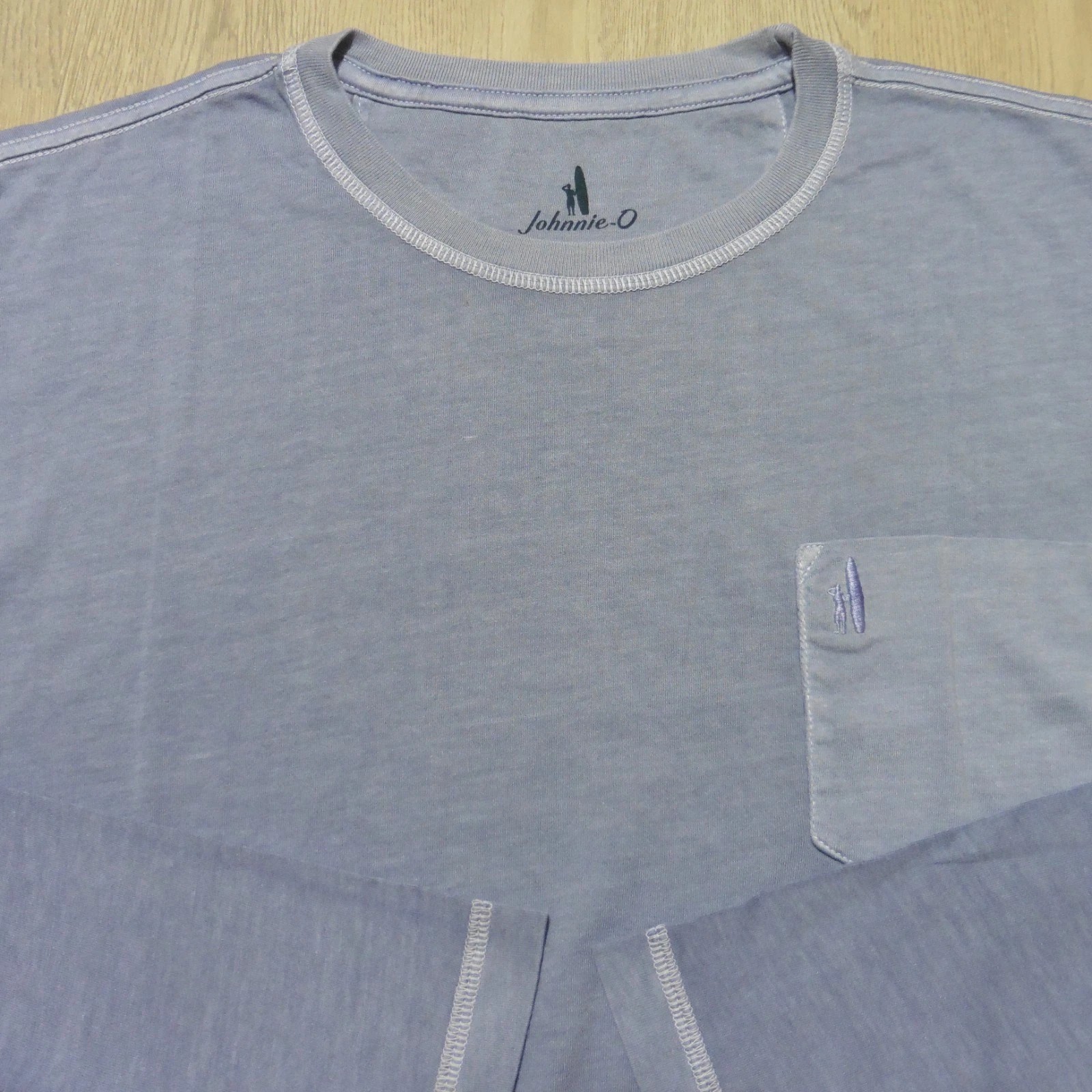 JOHNNIE O Mens T SHIRT BRENNAN 2.0 NAVY BLUE LONGSLEEVE GOLF TEE- 2NDS