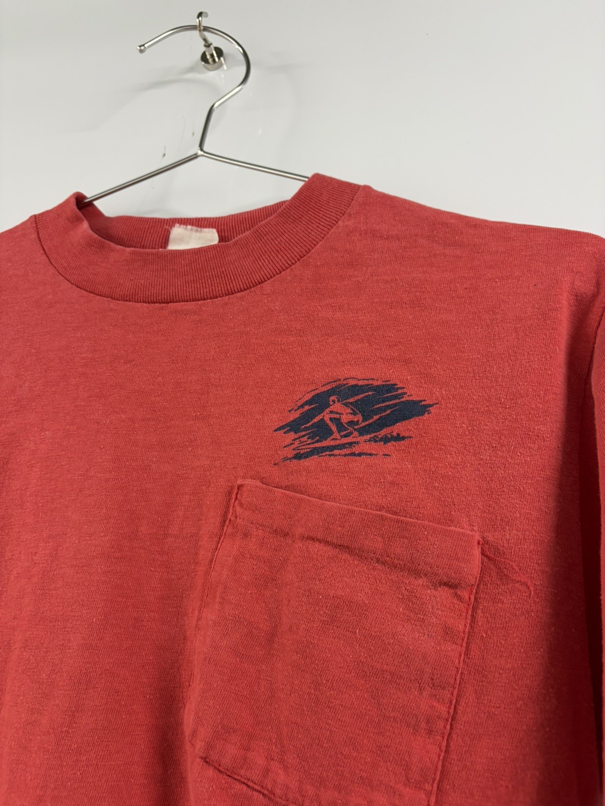 Vintage 70s Huntington Beach California TShirt Surf Tshirt USA SZ m long sleeve