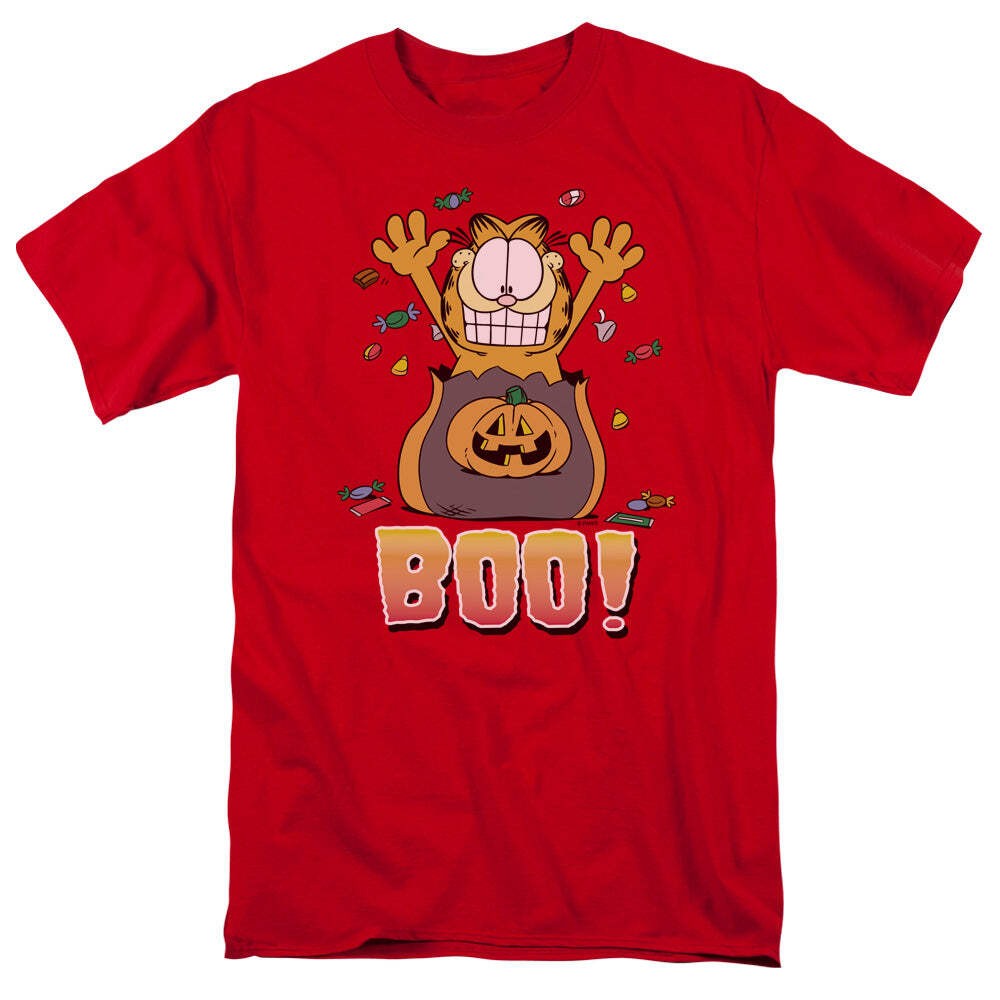 Garfield Boo! Licensed Adult Unisex T-Shirt Regular Fit Tee SM-3X