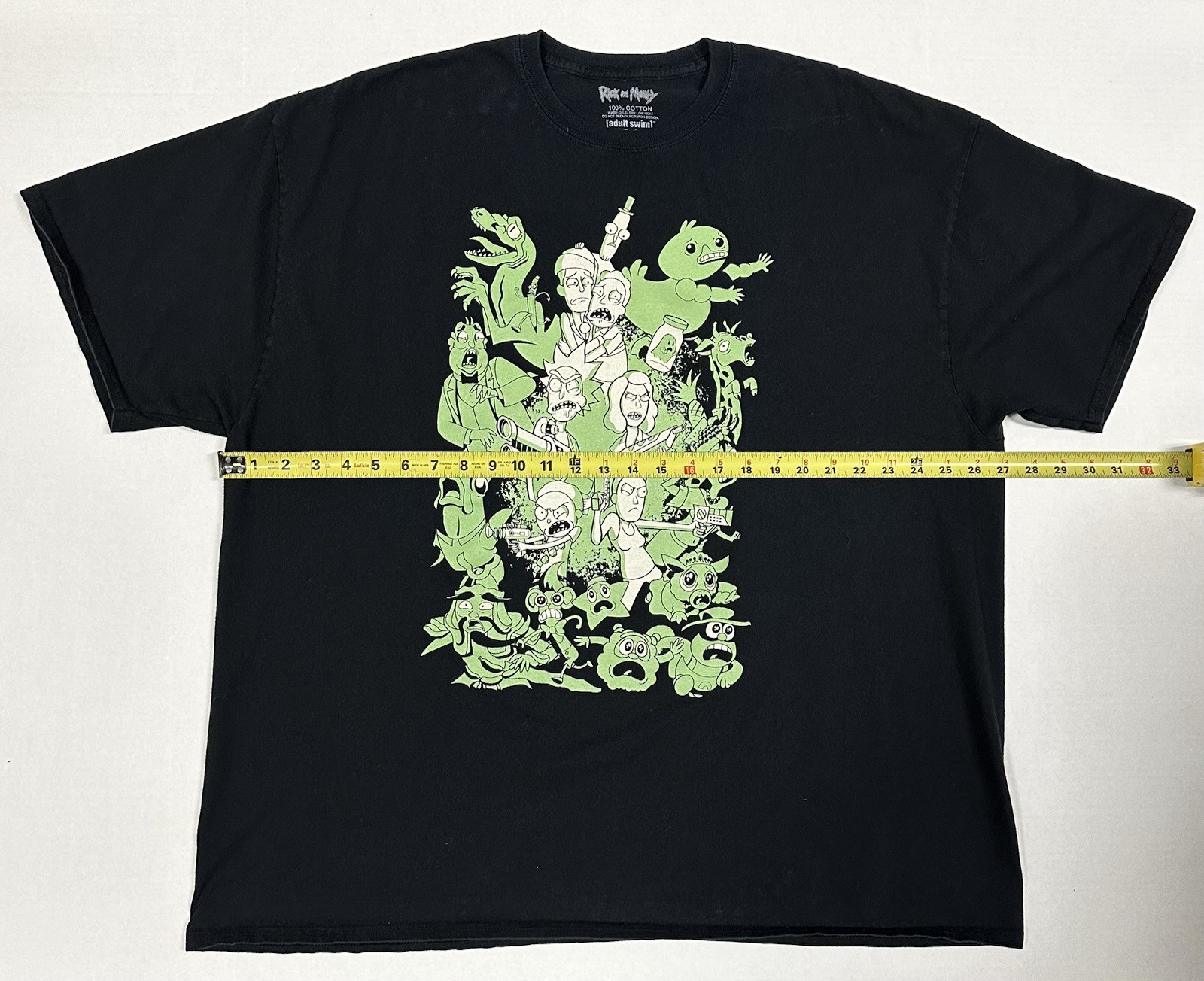 Rick and Morty UFO Space Ship Men’s 3XL T Shirt Adult Swim