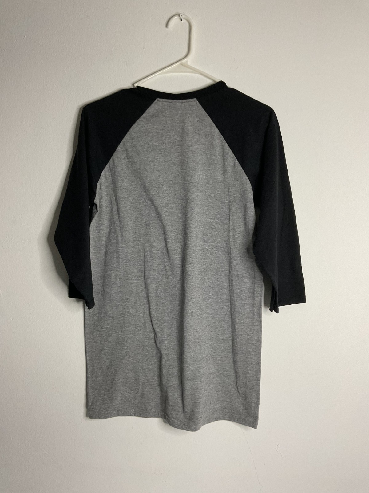 Jerzees Men’s Tri Blend T-Shirt 3/4 Sleeve Soft Raglan Baseball Tee Size S