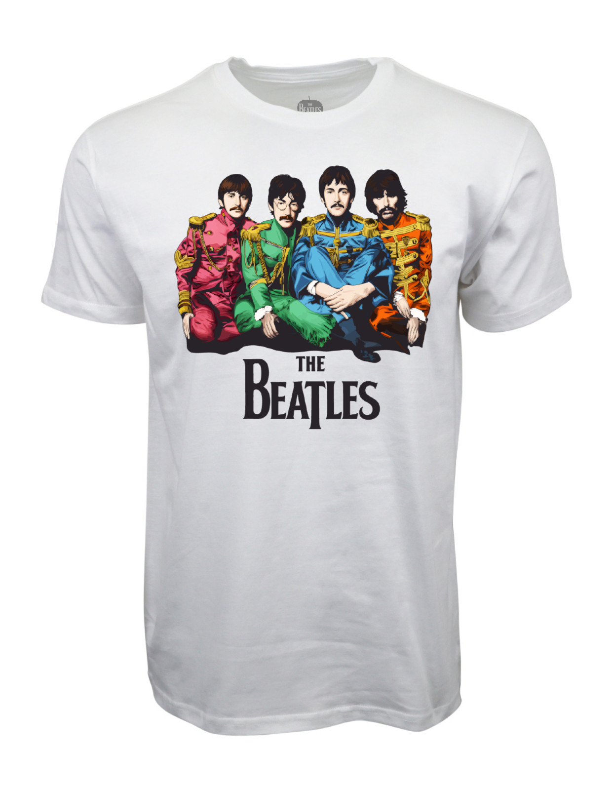 THE BEATLES MENS PORTRAIT T SHIRT WHTE