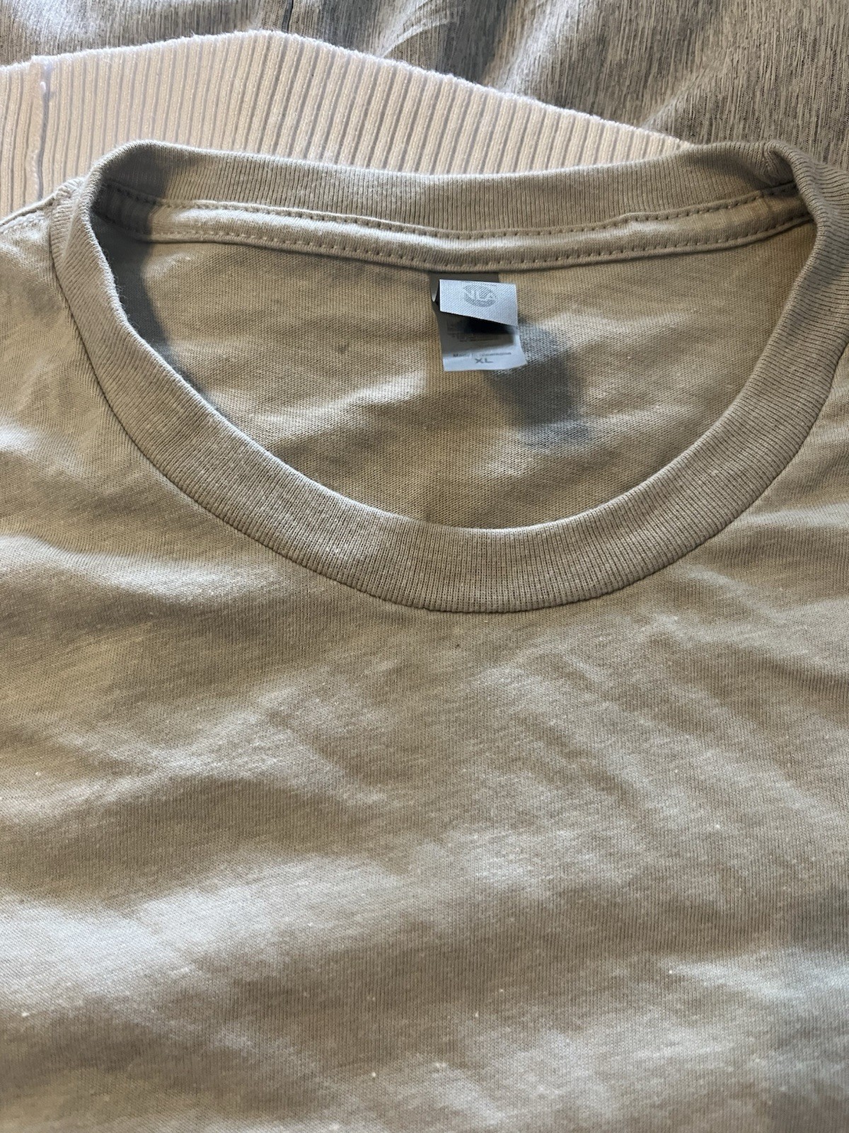 NEXT LEVEL APPAREL Men’s Short Sleeve T-shirt – XL – Brand New – Stone Color