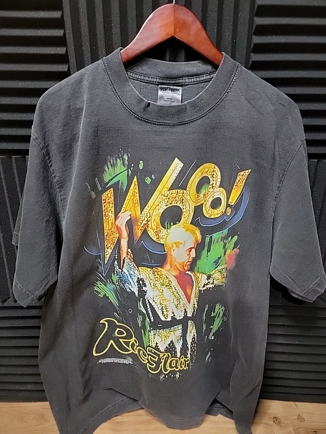 RIC FLAIR ON A SHAKA HEAVYWEIGHT GARMET DYED T SHIRT “MODERN”