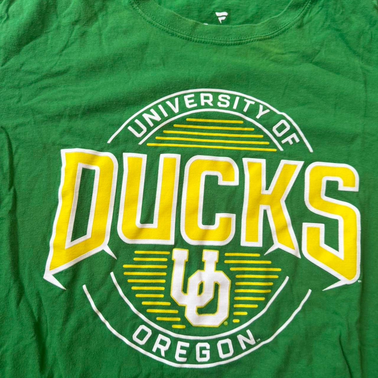 University of Oregon Duck College sports Green Graphic Tee size Large