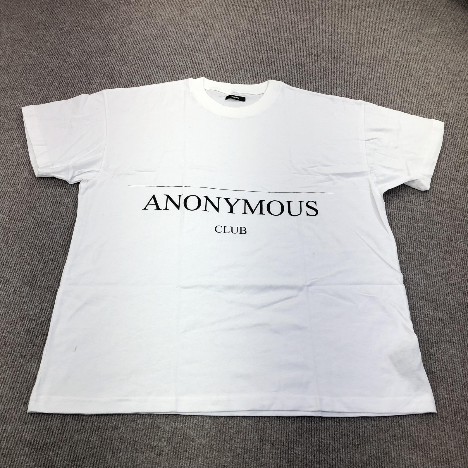 Hood By Air Shirt Mens XL White Anonymous Club Graphic Tee Made USA Streetwear