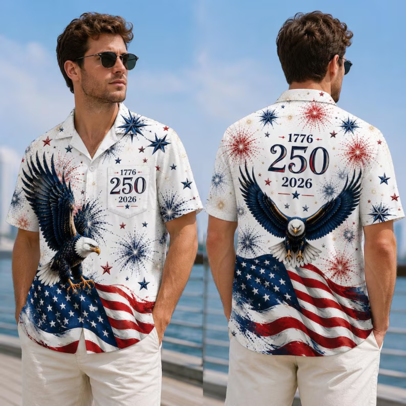 America 250th Anniversary Hawaiian Shirt