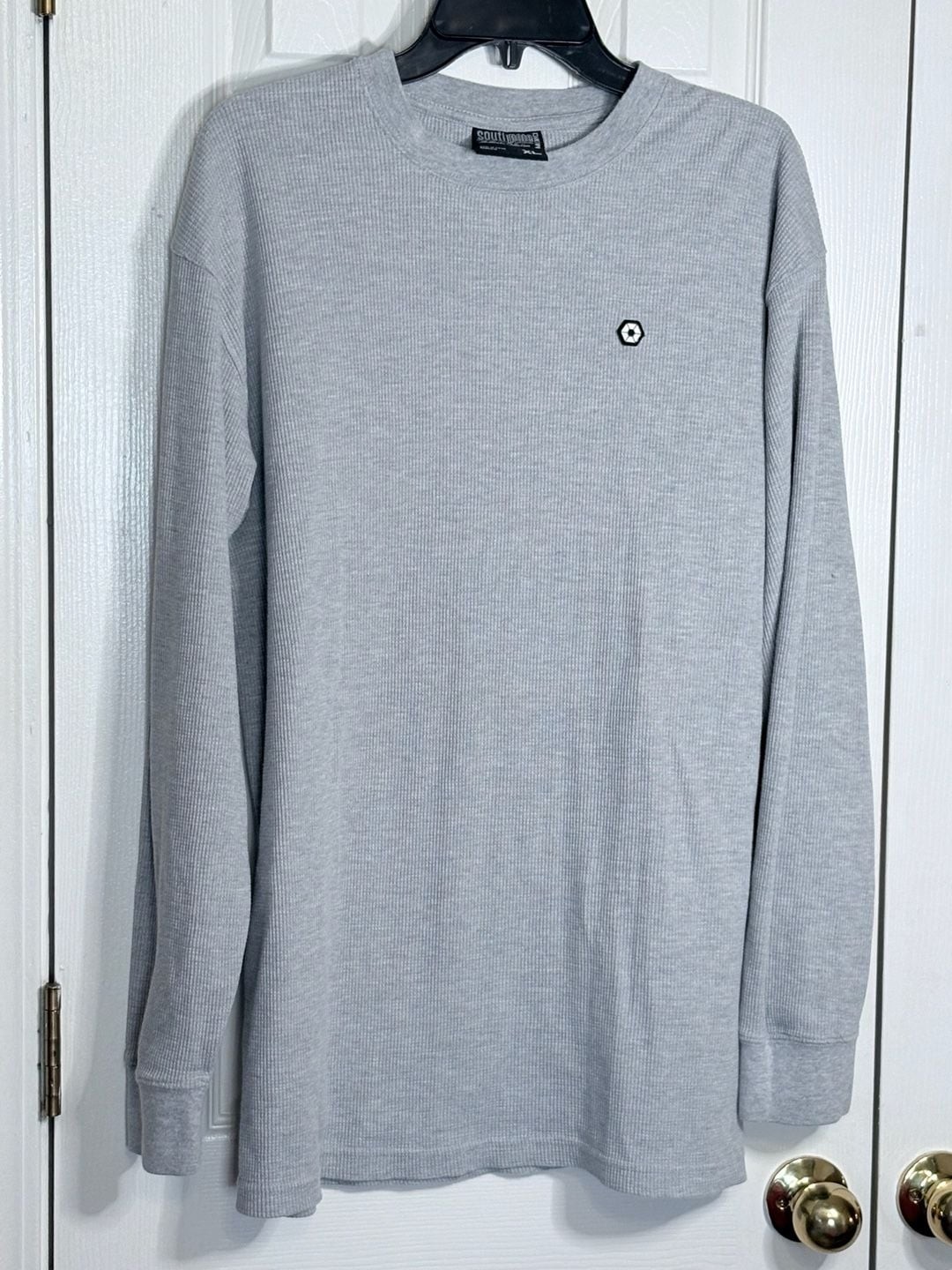 Southpole Authentic Collection Gray Waffle Knit Long Sleeve Shirt XL item 306