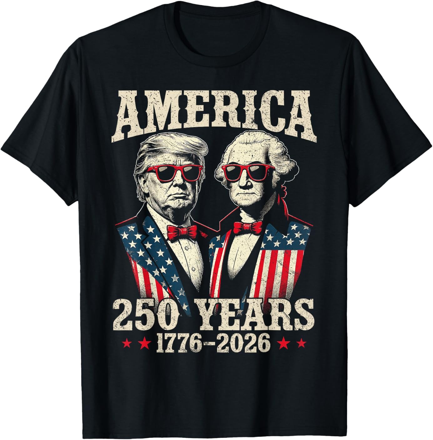 Vintage Trump Washington 250 Years America Anniversary 250th T-Shirt